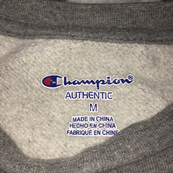 Champion Grey Crewneck Sweatshirt - Picture 3 of 5